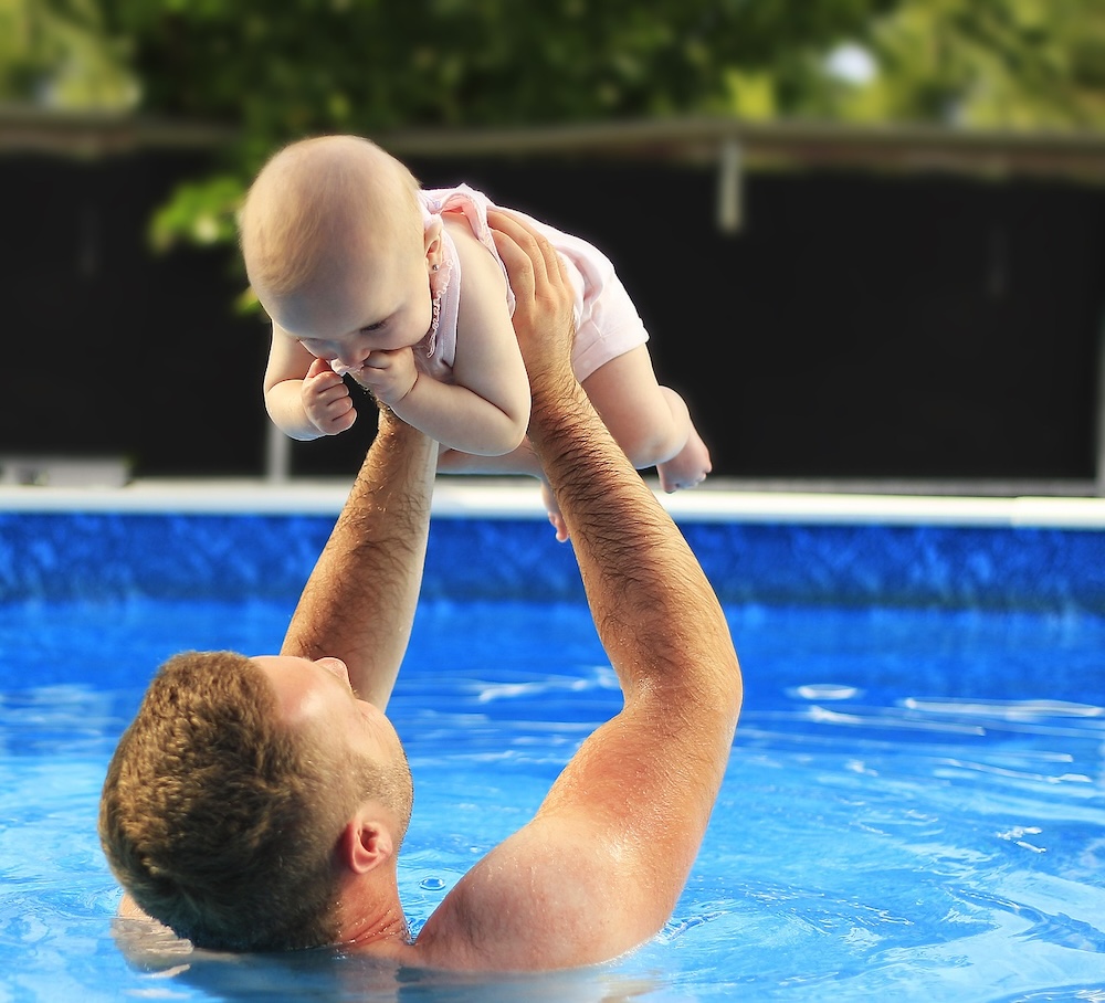 all kids, including babies, need sunscreen if vacations take you to the pool or beach.