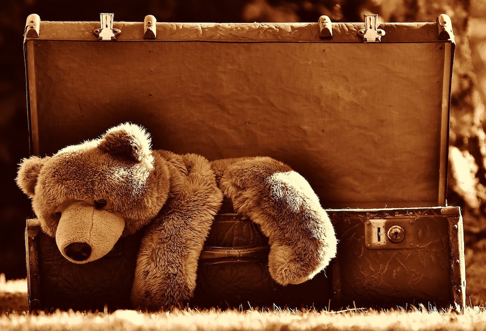 A teddy bear or other snugly toy can be one for the  most important things to pack when traveling with baby or toddler