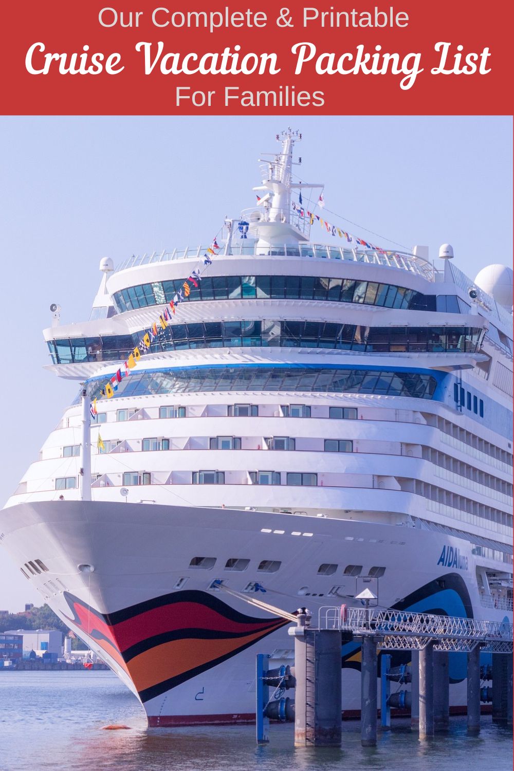 Here is a complete packing list, from passport to flip-flops to items that might surprise you. Download & print it before your next hot-weather cruise with kids.
