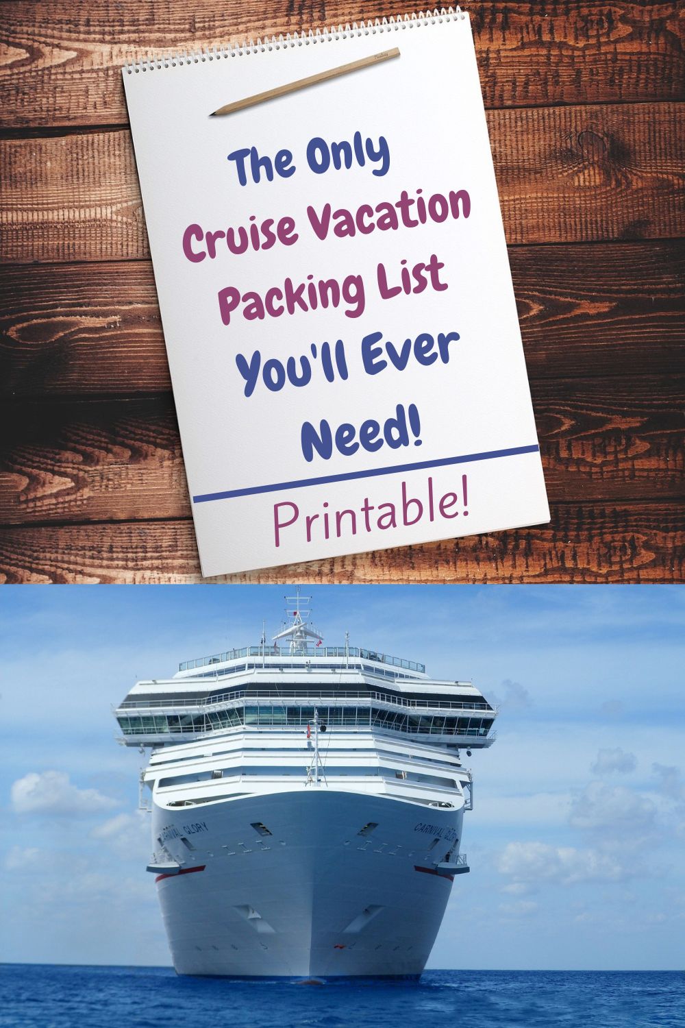 My packing list for a warm-weather cruise vacation with kids. Caribbean, mediterranean, latin america or australia. Download and print it!