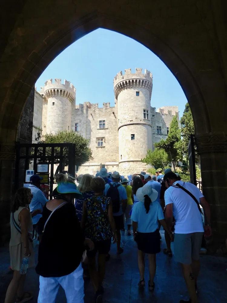 The house of the grand master is a popular cultural stop in the medieval town of rhodes.