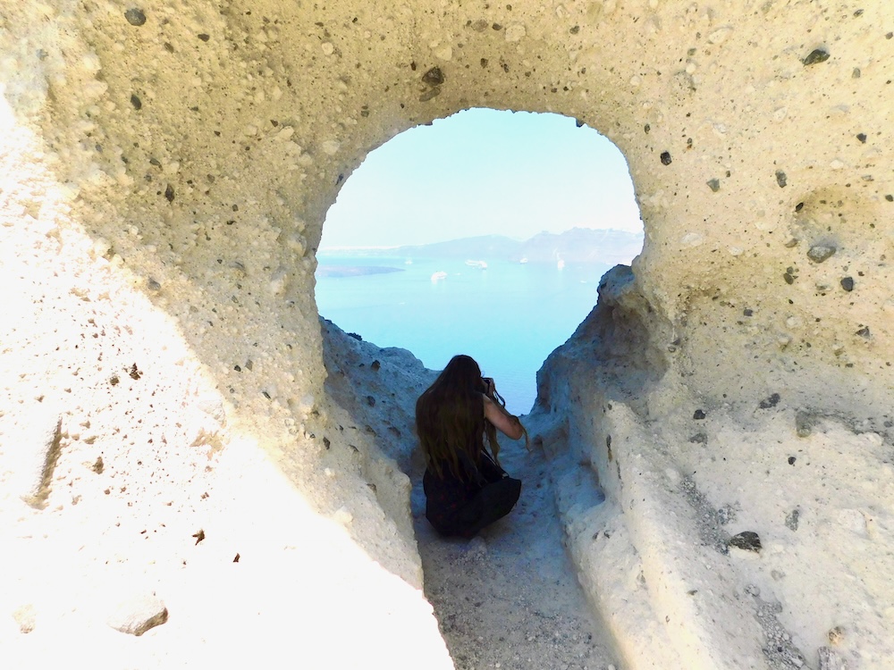 The heart of santorini is a unique photo stop a little off the beaten track.