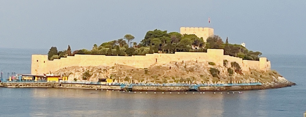 Pigeon island is next to kusadasi's cruise ship terminal and is an easy excursion with kids.