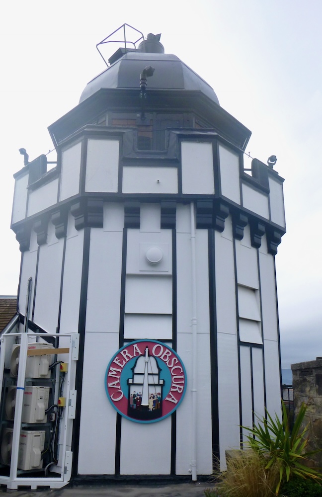 Visiting the rooftop camera obcura is one of the best things to do with kids in edinburh