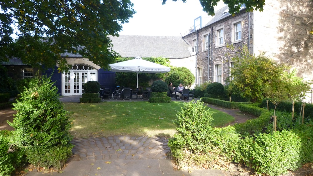 You can order a crown-shaped shortbread cookie with your tea or lemonade the café at hollyroodhouse palace