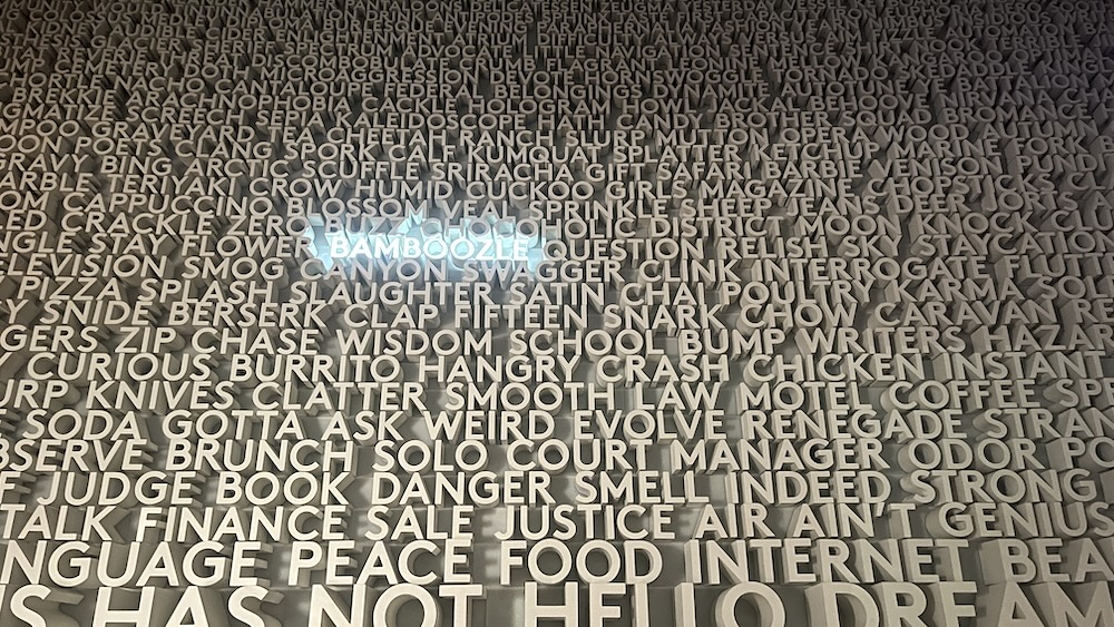 Word planet wall